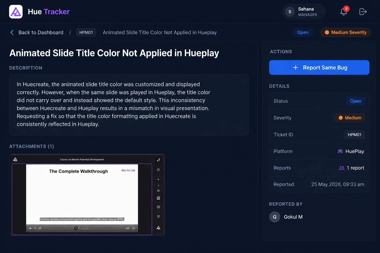 Hue Tracker alternate screenshot